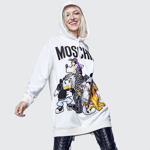 Moschino x H&M Oversized Hooded Disney Sweatshirt Dress